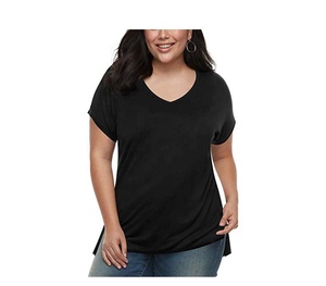 100% algodón poliéster ropa de mujer Camisetas Regular Fit verano Streetwear OEM diseño personalizado camisetas para la venta - Product Image 1