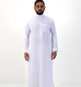 Nuevos Diseños Elegantes de Thobes de Algodón para Hombre - Thobe de Manga Larga hasta el Suelo de Calidad Premium Personalizado para Bodas - Product Image 3