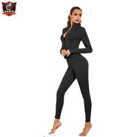 Vêtements de gymnastique pour femmes, survêtement élégant en coton et Polyester vierge, ensembles de Jogging, survêtement