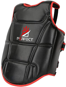 Boxeo MMA Taekwondo Jiu-Jitsu Karate Chest Guard PU Leather HD Protector Color personalizado Martial Art Body Protector - Product Image 5