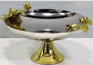 Customized Size Serving Bowl for Home Kitchenware Party Wedding fruits bowl decor Silver Color Modern design metal Salad Dish - Product Image 3