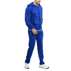 Survêtement pour hommes, nouveau style, tissu uni, à capuche, personnalisé, 2020 - Product Image 3
