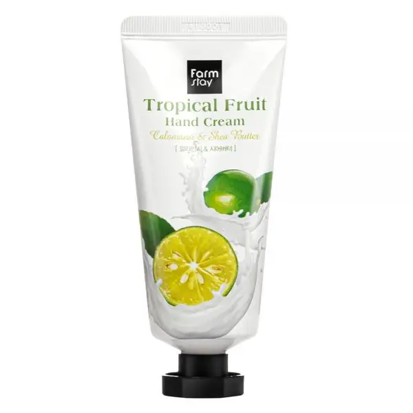 Coreano Cosméticos CREME PARA AS MÃOS de FAZENDA de FRUTAS TROPICAIS CALAMANh loção Creme NAIL CARE whitening/anti envelhecimento KBEAUTY FEITO NA CORÉIA