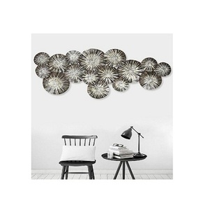 Design attrayant fer mur Art ensemble de deux noir et or couleur salon décoration mur Arts à bas prix - Product Image 5