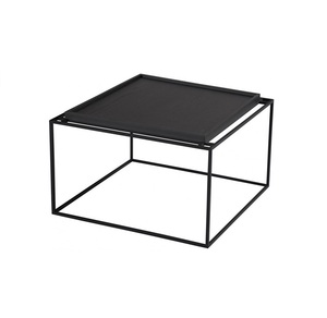 <b>Modern</b> Industrial Style Iron <b>Coffee</b> <b>Table</b> with Large Wooden Top Versatile Home Kitchen Solid Metal Frame Designed Family Hotels - Product Image 1