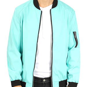 เสื้อแจ็คเก็ตบอมเบอร์ผู้ชายแบบสวมใส่สบาย น้ำหนักเบา รุ่น New Wears World แบบกระดุมสองแถว สำหรับฤดูใบไม้ผลิ ลดราคา - Product Image 1