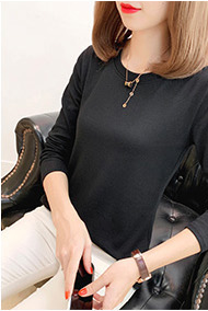 Jersey de cuello alto ajustado para mujer, ropa de manga larga para Otoño e Invierno - Product Image 2