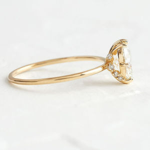 Anillos de Lujo Personalizados al por Mayor, Anillos de Compromiso de Circonita Cúbica, Chapados en Oro de 18k, Plata de Ley 925 - Product Image 2