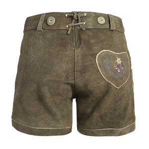 Traje Tradicional Bávaro para el Oktoberfest, Lederhosen de Cuero Genuino, Estilo Alemán, Antiviento, Grueso, con Diseño Floral - Product Image 2