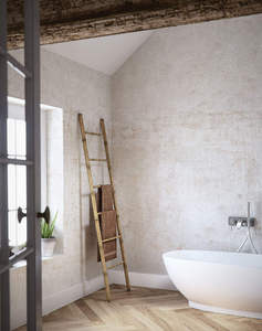 ชั้นวางผ้าขนหนูแบบมีสไตล์5ขั้นสำหรับใช้ในร่มและกลางแจ้งชั้นวางแบบประหยัดสำหรับการจัดระเบียบและการแสดงผล - Product Image 6