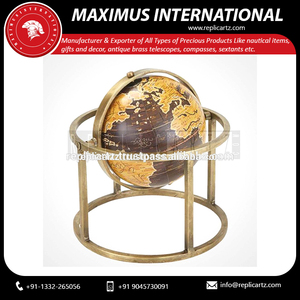 Globo Terráqueo Antiguo Internacional Maximus con Base de Latón, Estilo Art Deco, Ecológico, Vintage, Decorativo para Escritorio, Hogar, Oficina, Biblioteca - Product Image 2