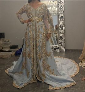 STUNNING--EMBROIDERY de DABKA, cuentas de cristal, WORK-BEAUTIFUL-BRIDAL--CAFTAN--DRESS de piedra de vidrio @ 2021 - Product Image 1