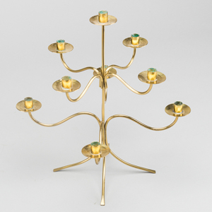 Trend Selling <b>Brass</b> Metal Candle <b>Holder</b> Wedding Home Hotel Decoration Centerpiece Bedside <b>Candlestick</b> Cheap Price Candelabra - Product Image 1