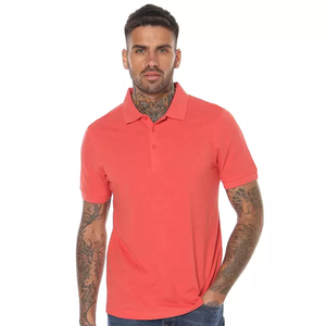 T-shirt de sport pour homme grande taille 100 % coton, séchage rapide, respirant, lavé, col roulé, manches courtes, vierge, pour l'été et les activités de plein air - Product Image 6