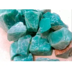 Natural Blue Amazoniet Losse Gekalibreerd Edelsteen Voor Sieraden Maken Healing Stone Ruwe