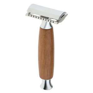Afeitadora de madera marrón de alta calidad, punta de seguridad, profesional, doble filo, 2022 - Product Image 2