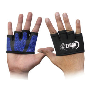 Guantes de Fitness con etiqueta personalizada, protección antideslizante para levantamiento de pesas, medio dedo - Product Image 2