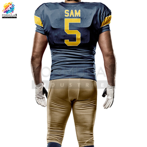 Wholesale Formula1 Industries Custom Team Name Blank American Football Uniform Breathable & Quick Dry Anti-UV Adult Unisex - Product Image 3