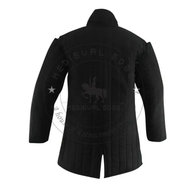 Gambeson Thick Padded Full Sleeves Gambeson Coat Aketon Jacket Armor, Cotton Fabric Gambeson Jacket