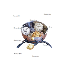 Tazón de comida de acero inoxidable con soporte de hojas Tazón para servir dulces de forma redonda de calidad superior al mejor precio - Product Image 4