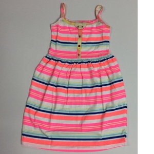Niña de algodón sin mangas verano vestido de verano patrón impreso Jersey faldas Listo para envío - Product Image 1