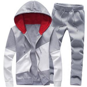 Chaqueta muscular con cremallera completa para hombre, chándal deportivo informal liso de algodón, venta al por mayor - Product Image 2