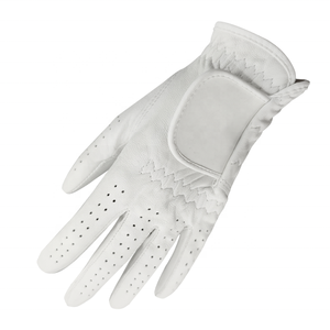 Gants de golf pour homme en cuir Cabretta blanc de qualité supérieure, main gauche, avec couleurs personnalisables et logo sur mesure - Product Image 2