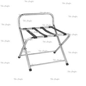 Portaequipajes plegable de color plateado de acero inoxidable, portaequipajes personalizado de tamaño y forma para uso doméstico en hoteles - Product Image 3