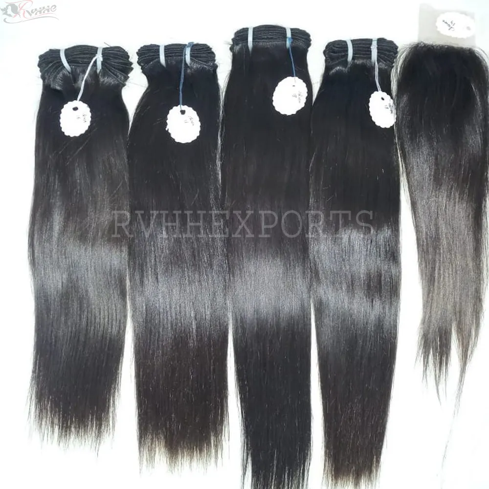 100% Natural Virgin Remy Import Temple Indian Human Hair Weave