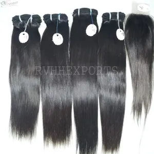 100% Natural Virgin Remy Import Temple Indian Human Hair Weave
