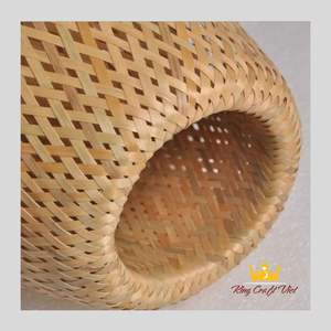 โคมไฟไม้ไผ่โบราณสำหรับเพดานโคมไฟงานฝีมือทรงกลมสไตล์ฝรั่งเศสสำหรับห้องนั่งเล่นของตกแต่งบ้าน - Product Image 3