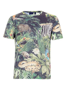 Partout T-shirt Imprimé Floral 100% Coton O-cou À Manches Courtes de Haute Qualité Prix de Gros T-shirt Pour Les Hommes De Bangladesh - Product Image 6