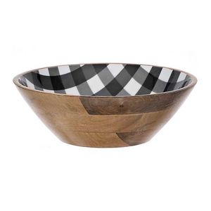 Wholesale <b>Decorative</b> Vintage <b>Kitchen</b> Acacia Enamel Wood Salad Bowl <b>for</b> Fruit/Salad/Mixing <b>Decorative</b> - Product Image 4