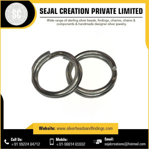 Meilleure qualité incroyable anneaux de saut en argent sterling prix de gros pour les composants et les résultats de bijoux - Product Image 4