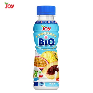 Botella de 250ml de Yogur BIO prebiótico con Durazno y Bebida de Frutas Tropicales Mixtas - Product Image 1