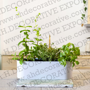 Florero ovalado de Metal de diseño único, decoración de vestíbulo del hogar, venta directa de fábrica, precio al por mayor - Product Image 4