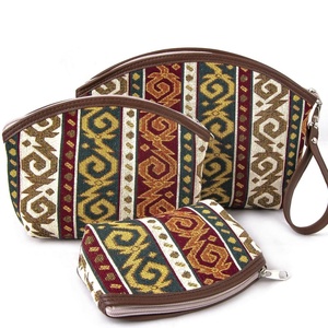 Kilim Designed <b>Make</b> <b>Up</b> <b>Bag</b> - Wallet Triple Set - Product Image 1