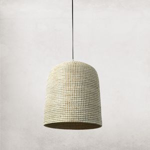 Marco de pantalla para lámparas de techo, cuerdas de plástico recicladas mezcladas, algas marinas con patrón blanco, 2022 - Product Image 1