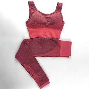 Best Quality Medium Support Seamless Sports <b>Bra</b> Legging Shorts Customized Yoga Gym Fitness Wear Lightweight Breathable for - Product Image 6