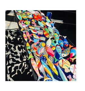 Producto más vendido de Vietnam hecho en Vietnam diseño colorido pez de madera sin pintar decoración del hogar // - Product Image 1