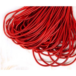 Rojo escarlata redondo liso cobre bordado a mano francés alambre fino oro lingotes indio Gimp Dabka Purl - Product Image 1