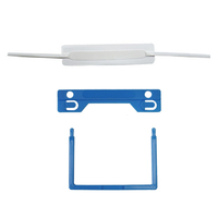 BEST Attache de classement en PVC auto-adhésive en U pour documents, avec ajout et retrait faciles des pages, 70mm/80mm