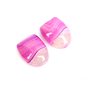Gia ได้รับการรับรองคุณภาพสูง20X15มม. หินโมราสีชมพู33.05cts อัญมณีทรงหลวมธรรมชาติรูปทรงแฟนซีสำหรับทำเครื่องประดับ1คู่ - Product Image 2