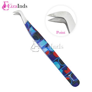 ที่มีคุณภาพสูงตรงแหนบขนตาจับความสะดวกสบายเครื่องมือต่อขนตาที่มีโลโก้ที่กำหนดเองโดย EIZA INDS - Product Image 4