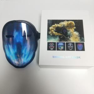 <span class=keywords><strong>Maschera</strong></span> Luminosa Programmabile tramite APP con Display LED, Ultima Decorazione di Halloween, Maschere da Festa Clown, Fantasma, <span class=keywords><strong>Scheletro</strong></span> - Product Image 5