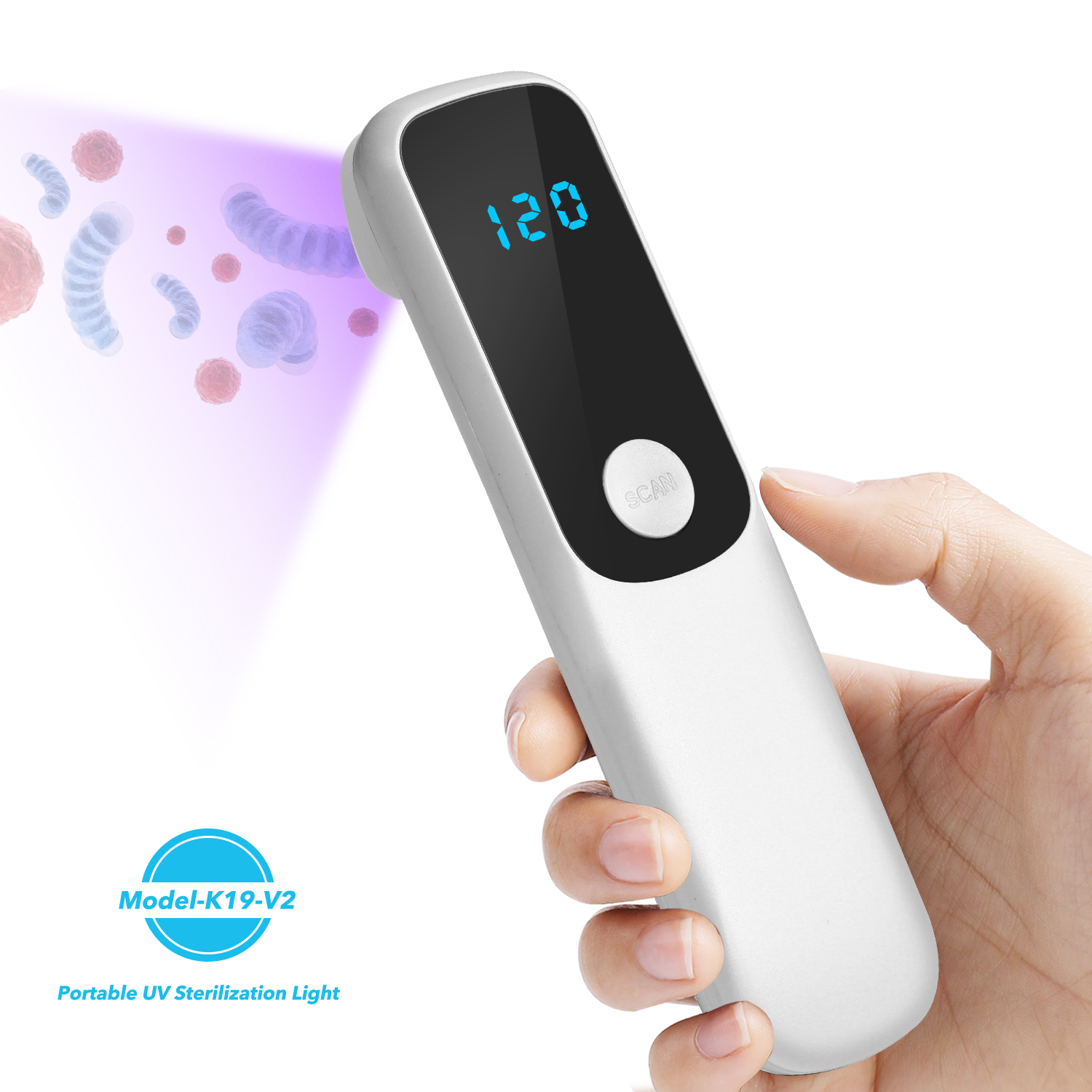 Оптовая продажа, портативная ручная дезинфекционная палочка для мобильного телефона, УФ-дезинфицирующая лампа, УФ-лампочка, стерилизатор светодиодов Uvc
