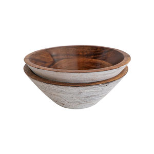 Cuenco de madera de Acacia 100% para frutas o ensaladas, venta al por mayor - Product Image 5