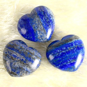 Vente en gros Authentique Lapis Lazuli Puffy Heart Pierre polie pour Coeur Chakra Guérison Amour Vibration et Décor Élégant - Product Image 3