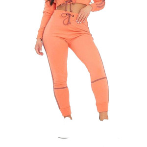 Las mujeres traje de Color naranja, cremallera, bolsillo lateral traje de pista para la venta - Product Image 5