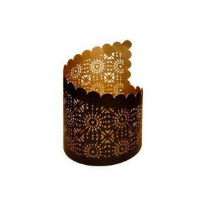 Nouveau produit bougeoir décoré Votive Tea Light bougeoir en métal disponible couleur or décoration de table - Product Image 6